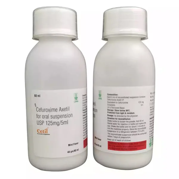Cetil 125 Oral Suspension 10.8 gm/60 ml