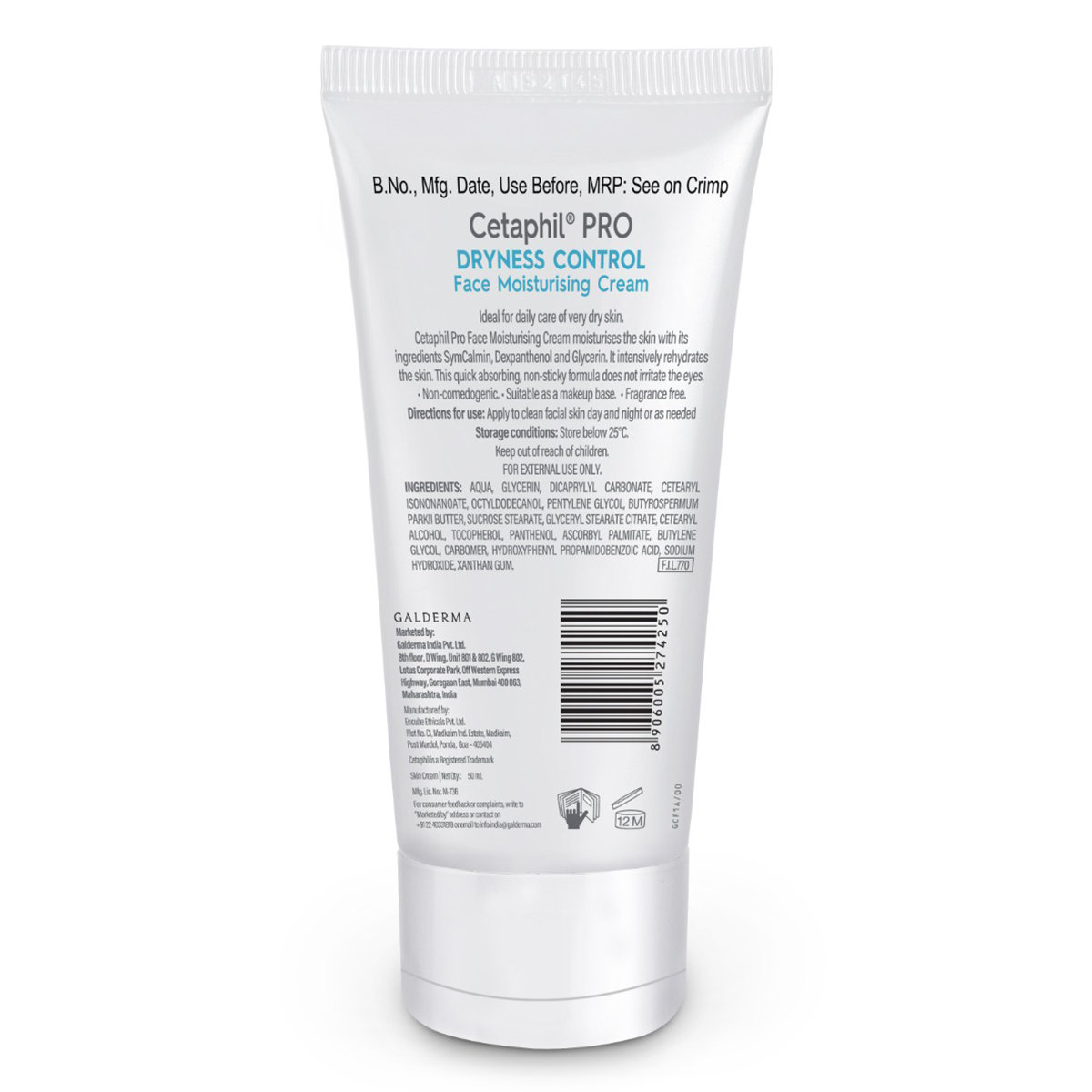 Cetaphil Pro Face Moisturising Cream 50 ml | Controls Dryness | For Dry Skin, Pack of 1 Cetaphil Pro Face Moisturising Cream 50 ml | Controls Dryness | For Dry Skin, Pack of 1