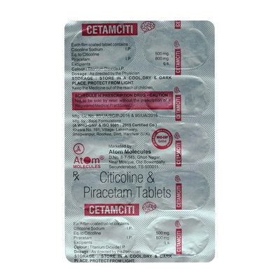 Cetamciti Tablet 10's, Pack of 10 TabletS