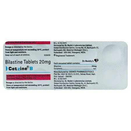 Cetzine-B 20 Tablet 10's