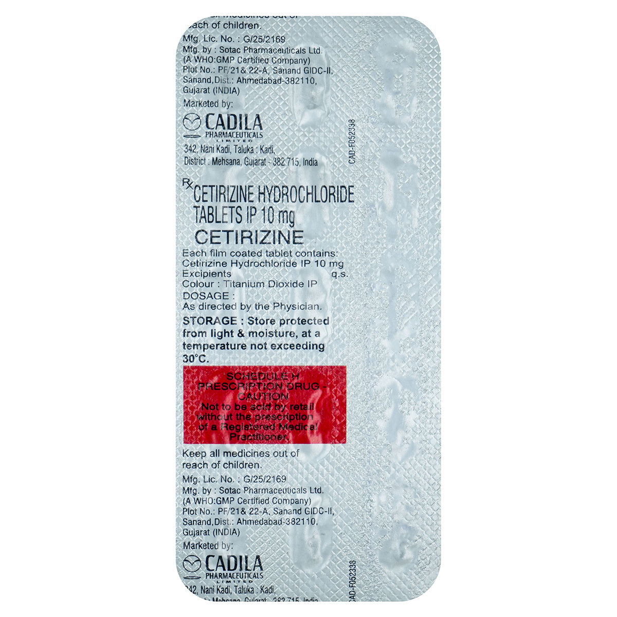 Cetirizine Tablet 15's, Pack of 15 SuspensionS Cetirizine Tablet 15's, Pack of 15 SuspensionS