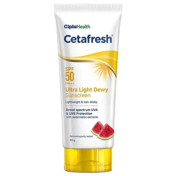 Cetafresh SPF50 PA++ Ultralight Dewy Sunscreen, 50 gm