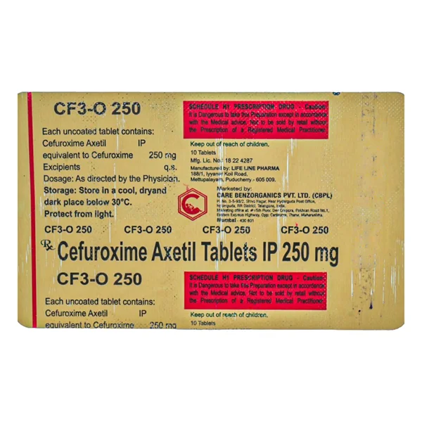 CF3-O 250 Tablet 10's, Pack of 10 TABLETS