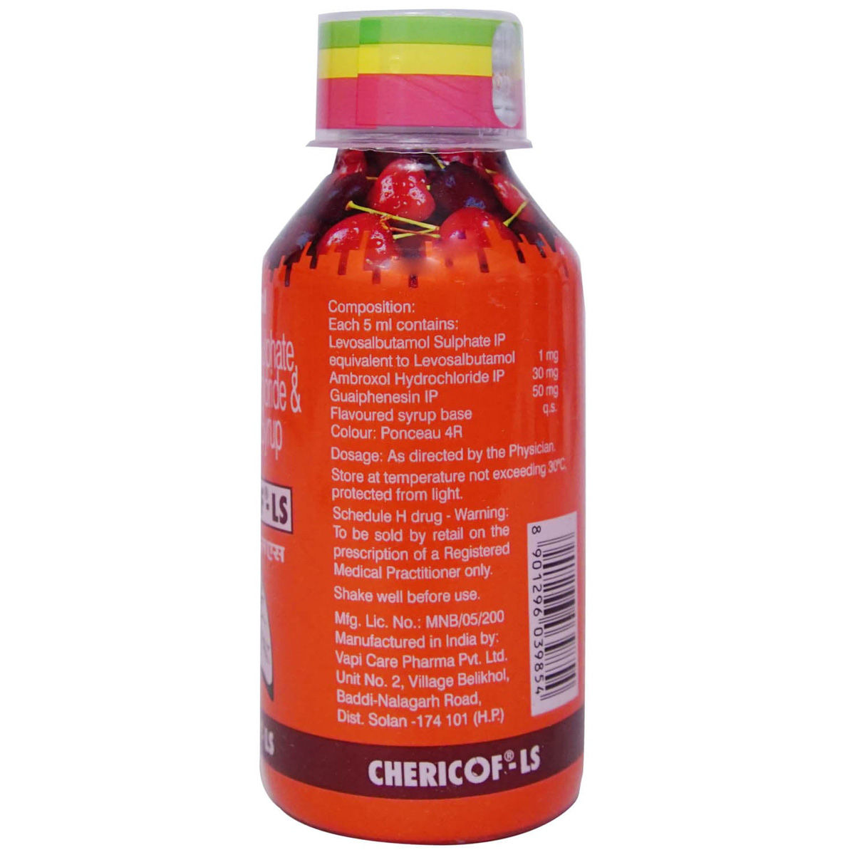 Chericof LS Syrup 100 ml Price, Uses, Side Effects, Composition