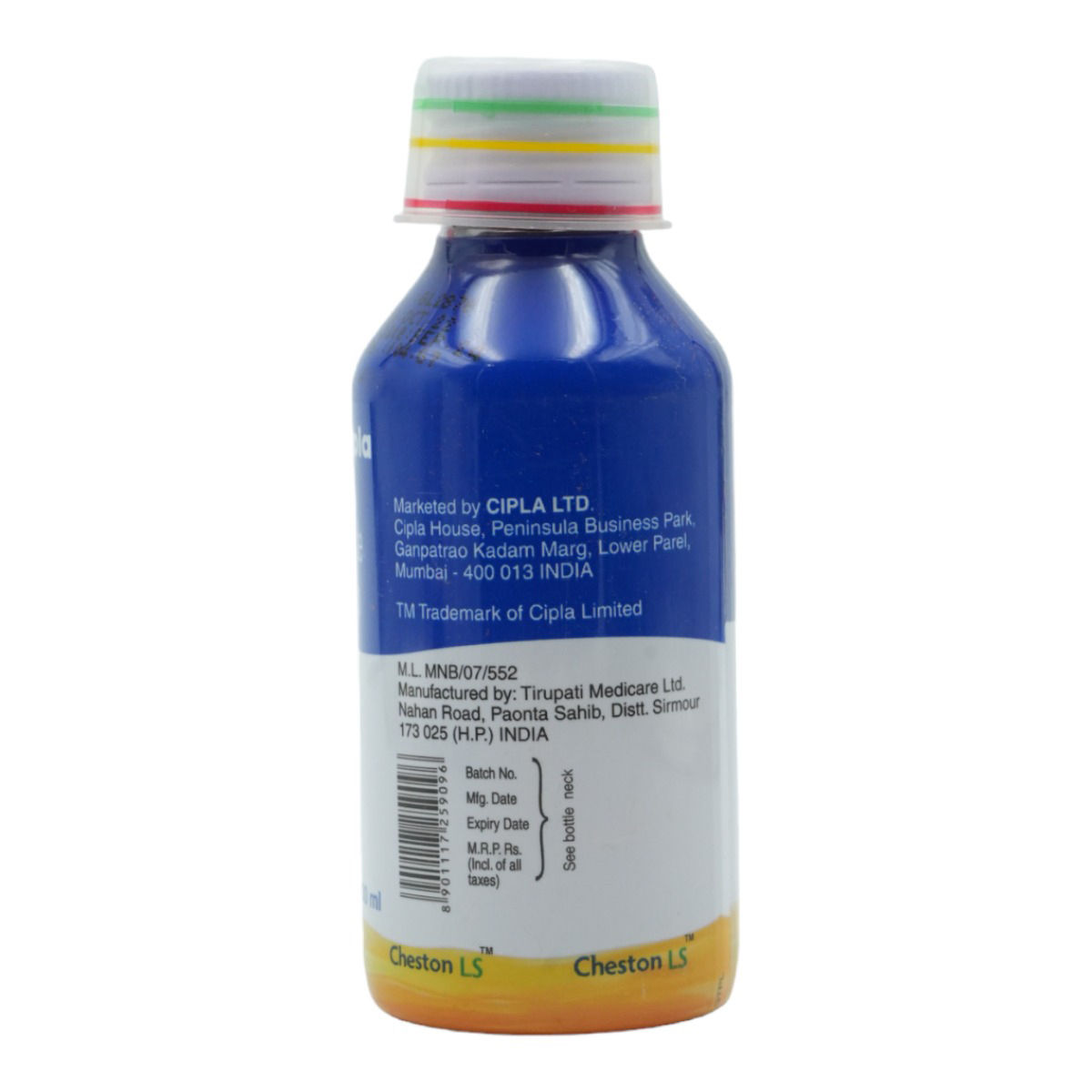 Cheston LS Sugar Free Syrup 100 ml Price, Uses, Side Effects, Composition Apollo Pharmacy