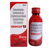 Chericof 12 Cherry Flavour Suspension 60 ml, Pack of 1 LIQUID