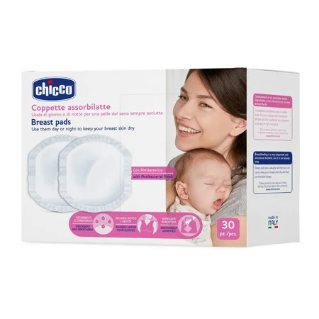 Chicco Antibacterial Breast Protection Pads, 30 Count