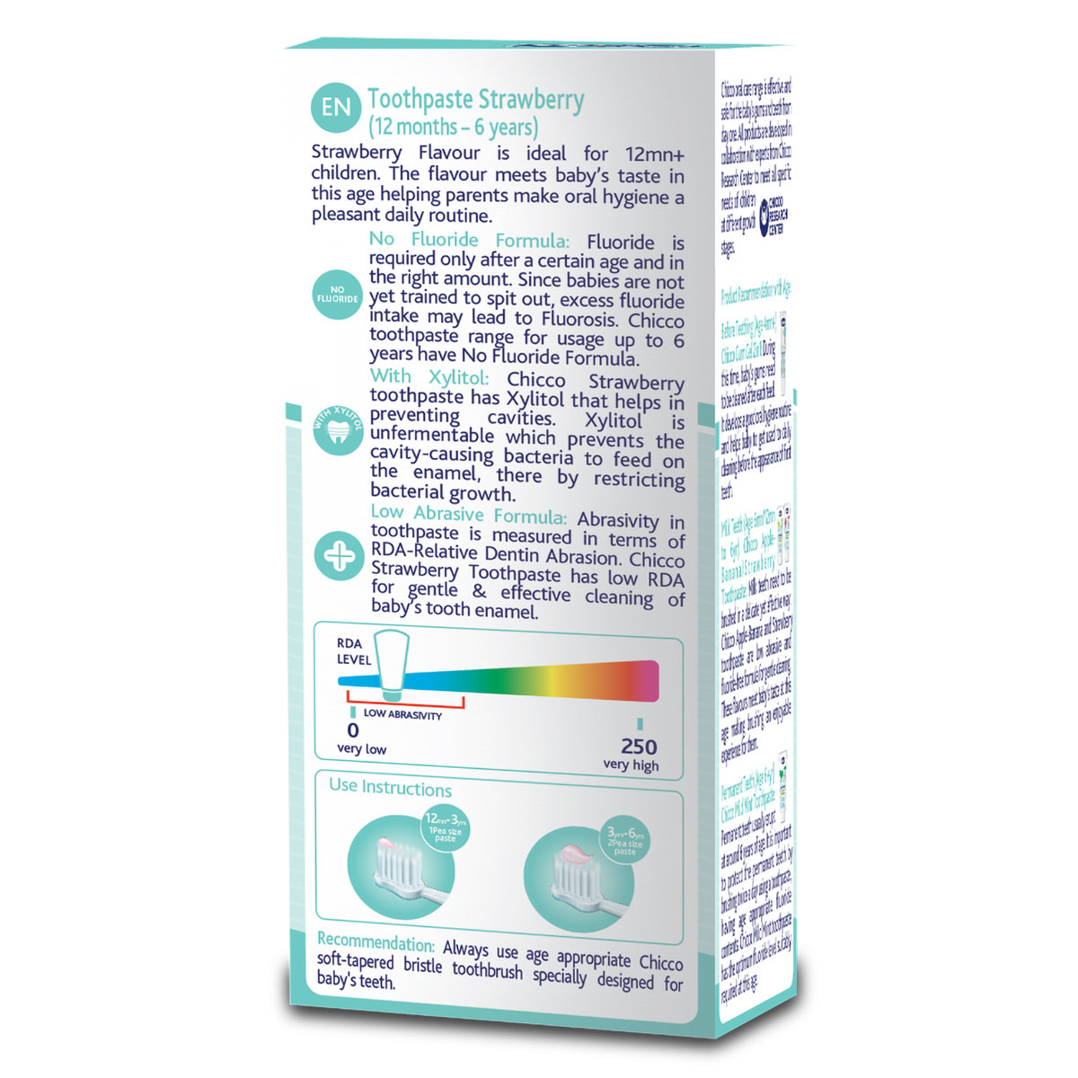 Chicco Strawberry Flavour Toothpaste for 12 Months to 6 Year Kids, 50 gm, Pack of 1 Chicco Strawberry Flavour Toothpaste for 12 Months to 6 Year Kids, 50 gm, Pack of 1