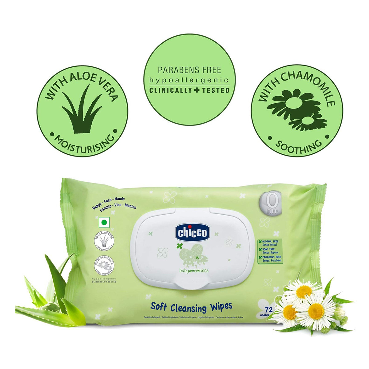 Chicco Baby Moments Soft Cleansing Baby Wipes, 144 Count (2 x 72 Wipes), Pack of 1 Chicco Baby Moments Soft Cleansing Baby Wipes, 144 Count (2 x 72 Wipes), Pack of 1