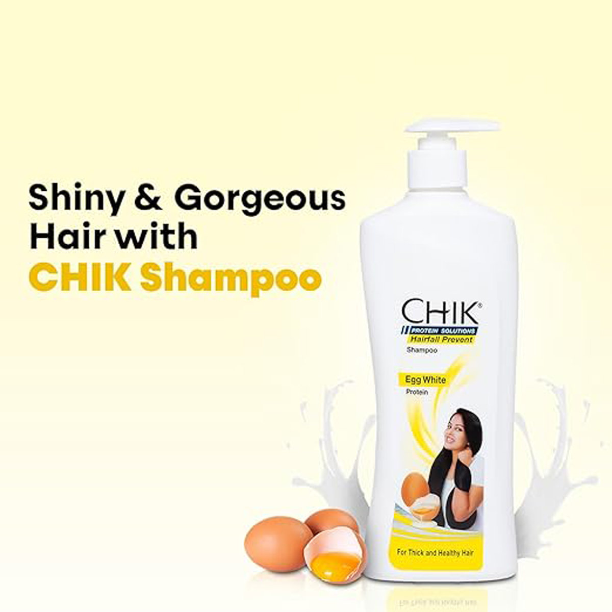 Chik Hairfall Prevent Egg White Protein Shampoo, 180 ml, Pack of 1 Chik Hairfall Prevent Egg White Protein Shampoo, 180 ml, Pack of 1