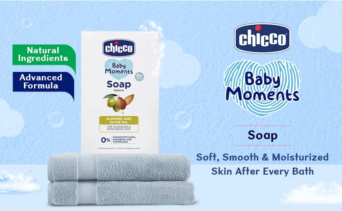 Chicco Baby Moments Soap, 75 gm (Buy 3, Get Free) యొక్క