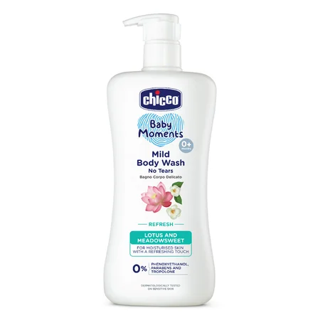 Chicco Baby Moments Refresh Mild Body Wash, 500 ml