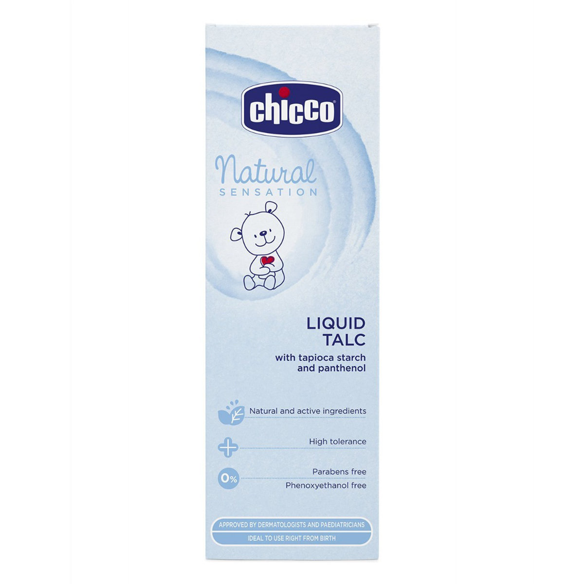 Chicco Natural Sensation Liquid Talc, 100 ml, Pack of 1 Chicco Natural Sensation Liquid Talc, 100 ml, Pack of 1