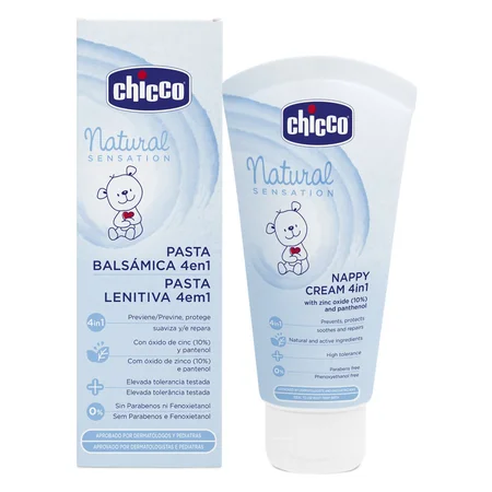 Chicco Natural Sensation 4 in 1 Nappy Cream, 100 ml
