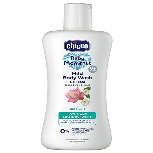 Chicco Baby Moments Mild Refresh Bodywash, 200 ml, Pack of 1