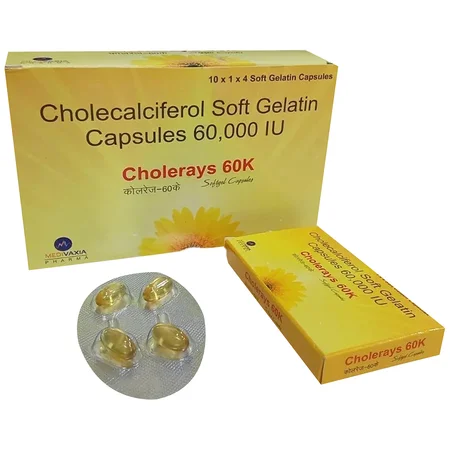 Cholerays 60K Softgel Capsule 4's