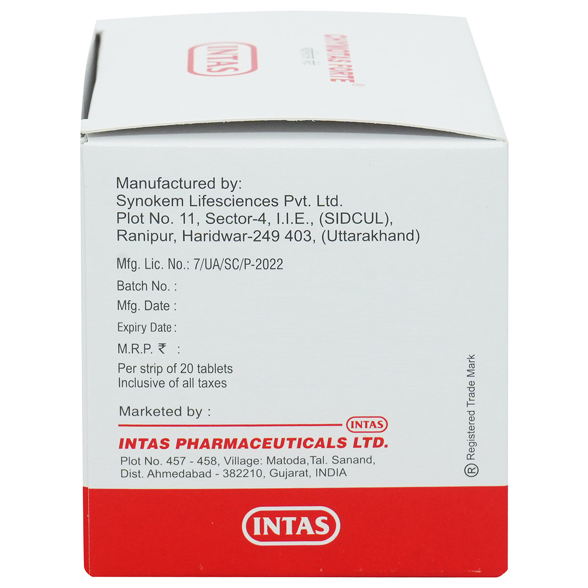 Chymotas Forte Tablet 20's, Pack of 20 TABLETS Chymotas Forte Tablet 20's, Pack of 20 TABLETS