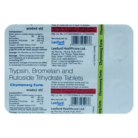 Chymomerg Forte Tablet 10's
