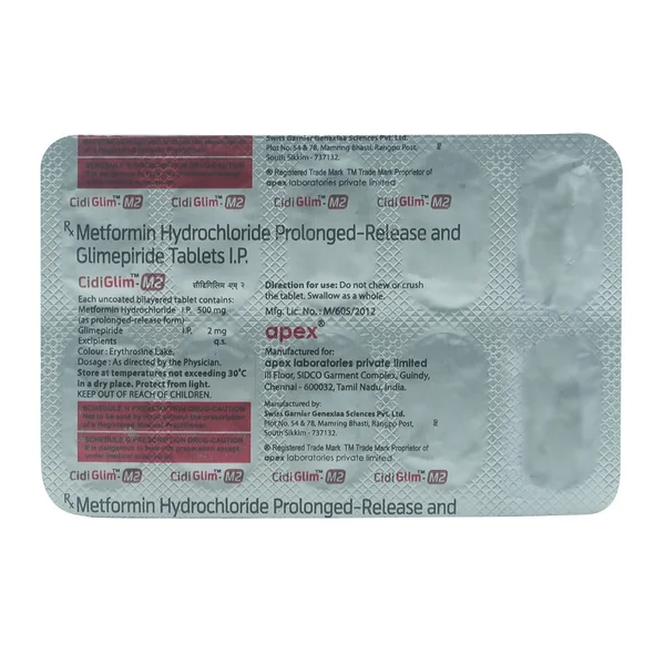 Cidiglim-M 2 Tablet 10's