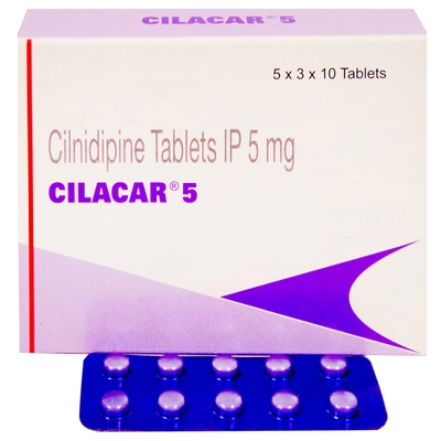 Cilacar 5 Tablet 10's, Pack of 10 TABLETS