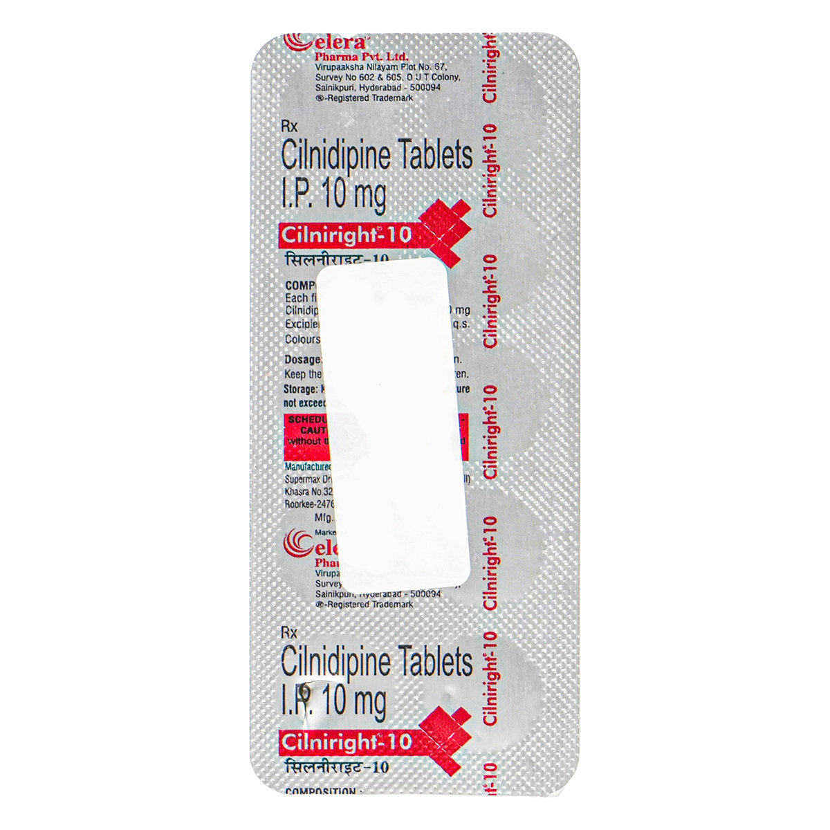 Cilniright 10 Tablet 10's, Pack of 10 TABLETS Cilniright 10 Tablet 10's, Pack of 10 TABLETS