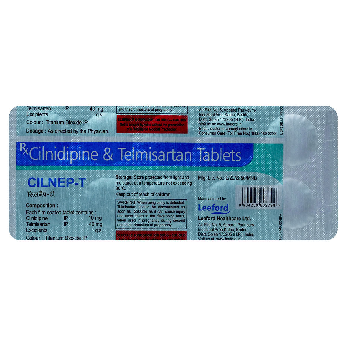 Cilnep-T Tablet 10's, Pack of 10 Cilnep-T Tablet 10's, Pack of 10