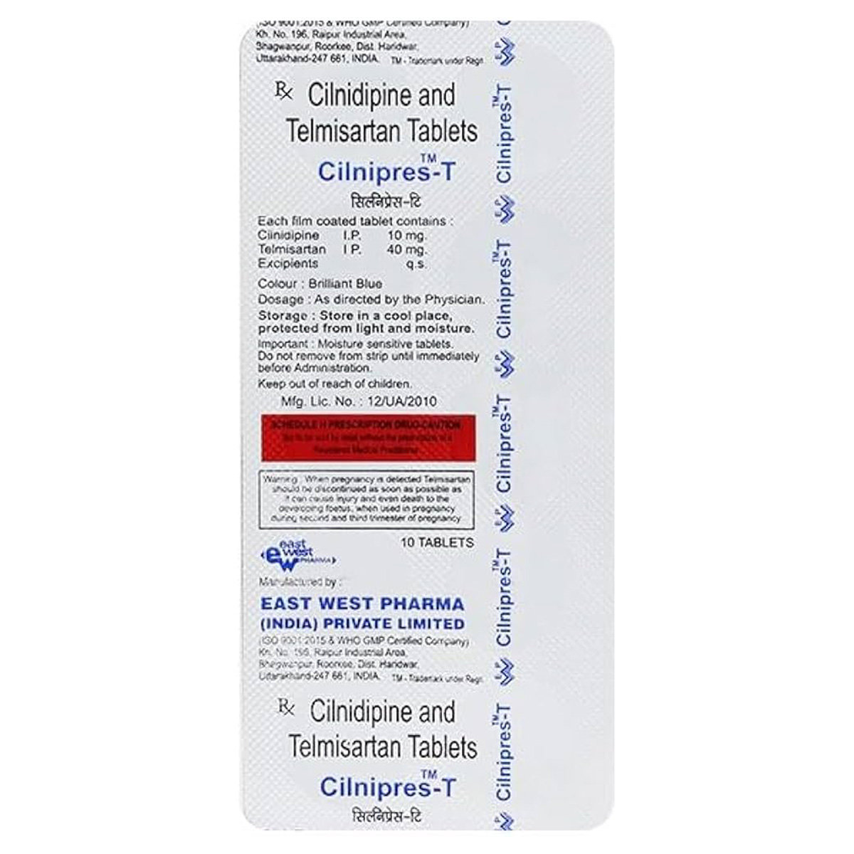 Cilnipres-T Tablet 10's, Pack of 10 Cilnipres-T Tablet 10's, Pack of 10