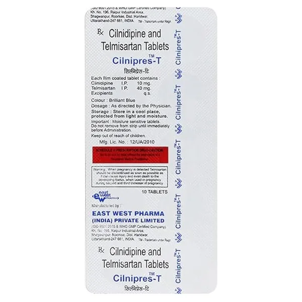 Cilnipres-T  Tablet 10's
