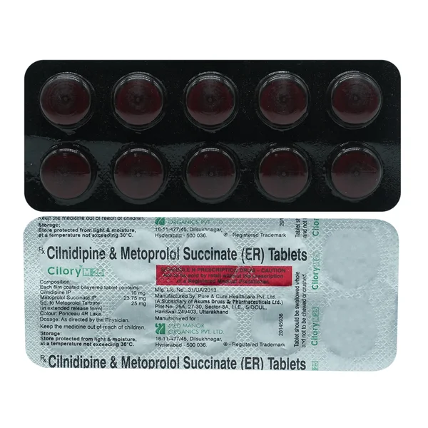Cilory M 25 mg Tablet 10's, Pack of 10 TABLETS