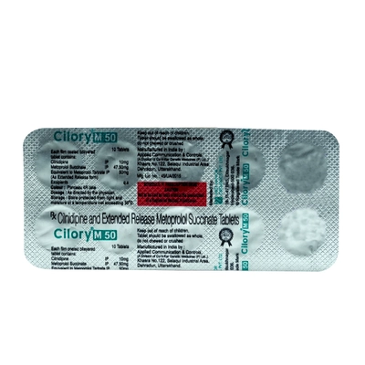 Cilory M 50 mg Tablet 10's, Pack of 10 TabletS