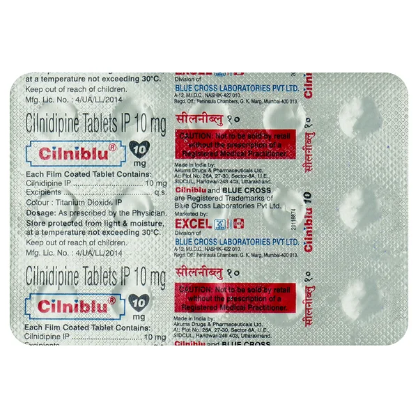 Cilniblu 10 mg Tablet 15's