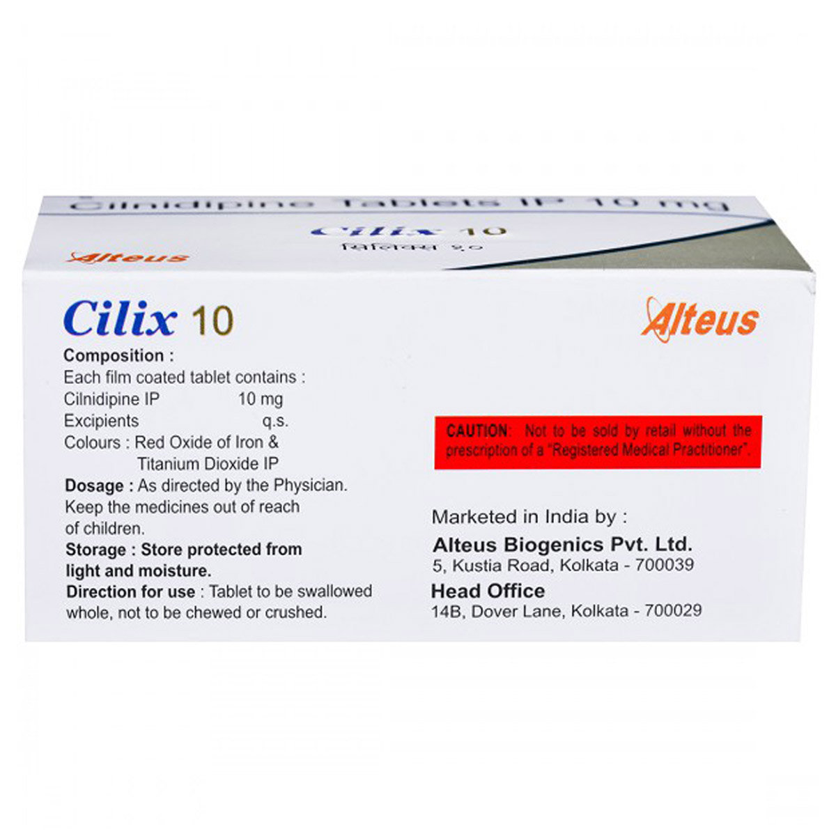Cilix 10mg Tablet 15's, Pack of 15 TabletS Cilix 10mg Tablet 15's, Pack of 15 TabletS