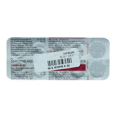 Cilny-M Tablet 10's, Pack of 10 TABLETS