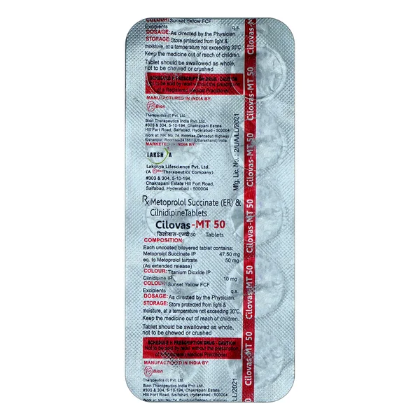 Cilovas-MT 50 Tablet 10's