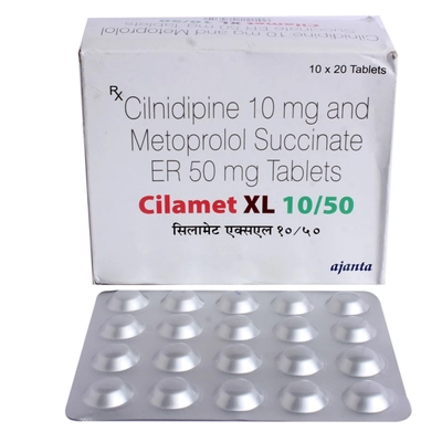 Cilamet XL 10/50 Tablet 20's, Pack of 20 TabletS