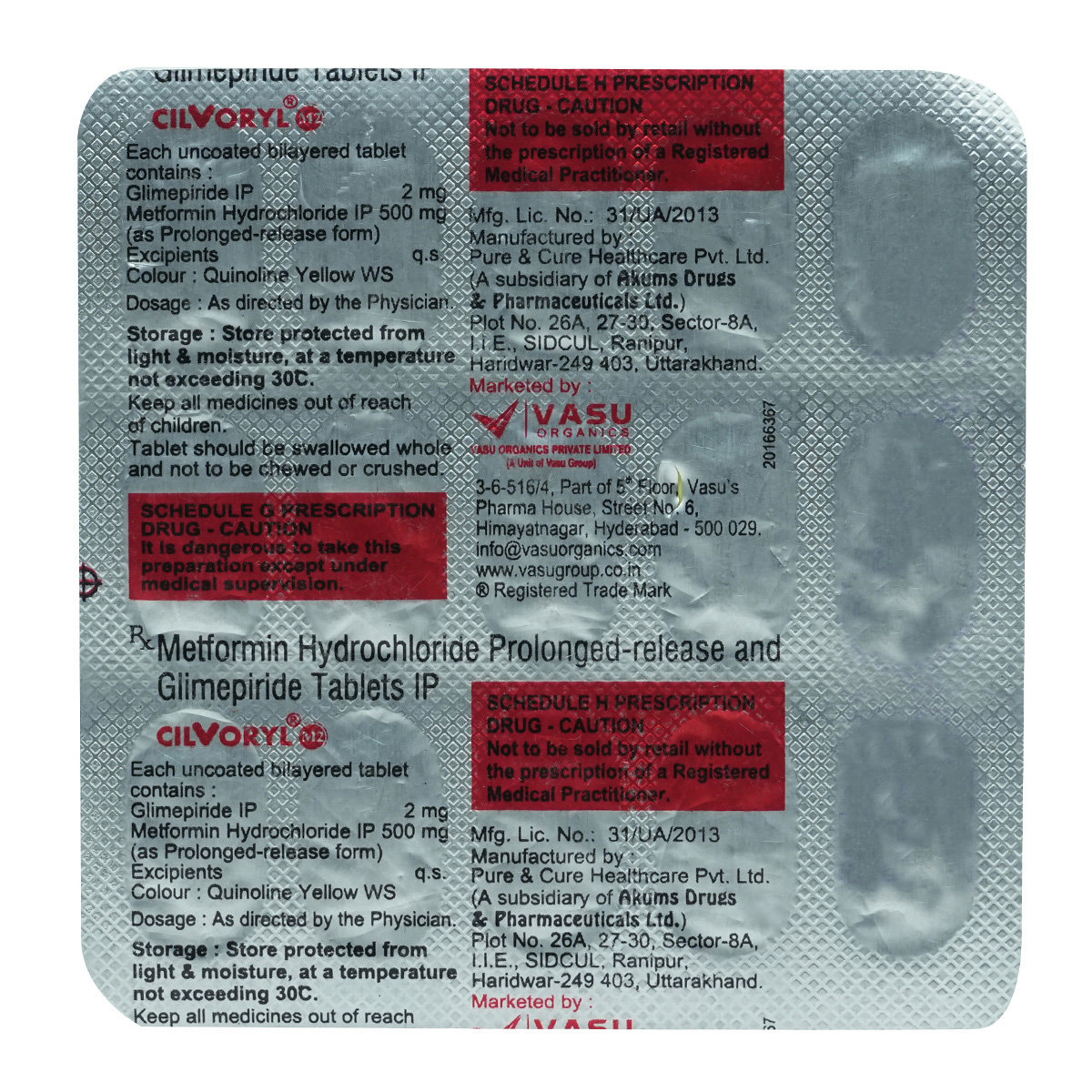Cilvoryl M2 Tablet 15's, Pack of 15 TABLETS Cilvoryl M2 Tablet 15's, Pack of 15 TABLETS