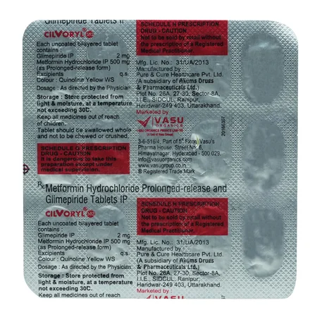 Cilvoryl M2 Tablet 15's