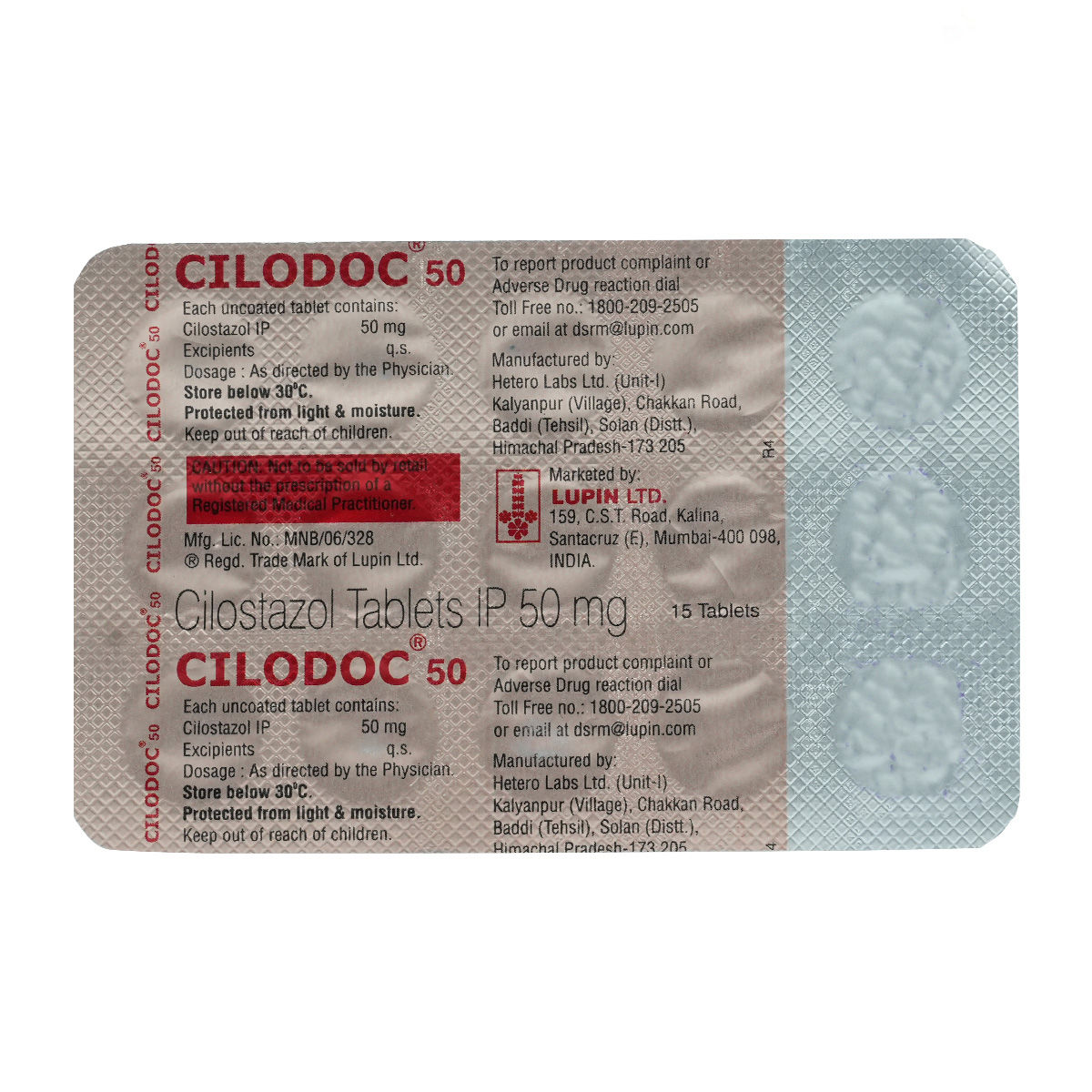 Cilodoc 50 Tablet 15's, Pack of 15 TABLETS