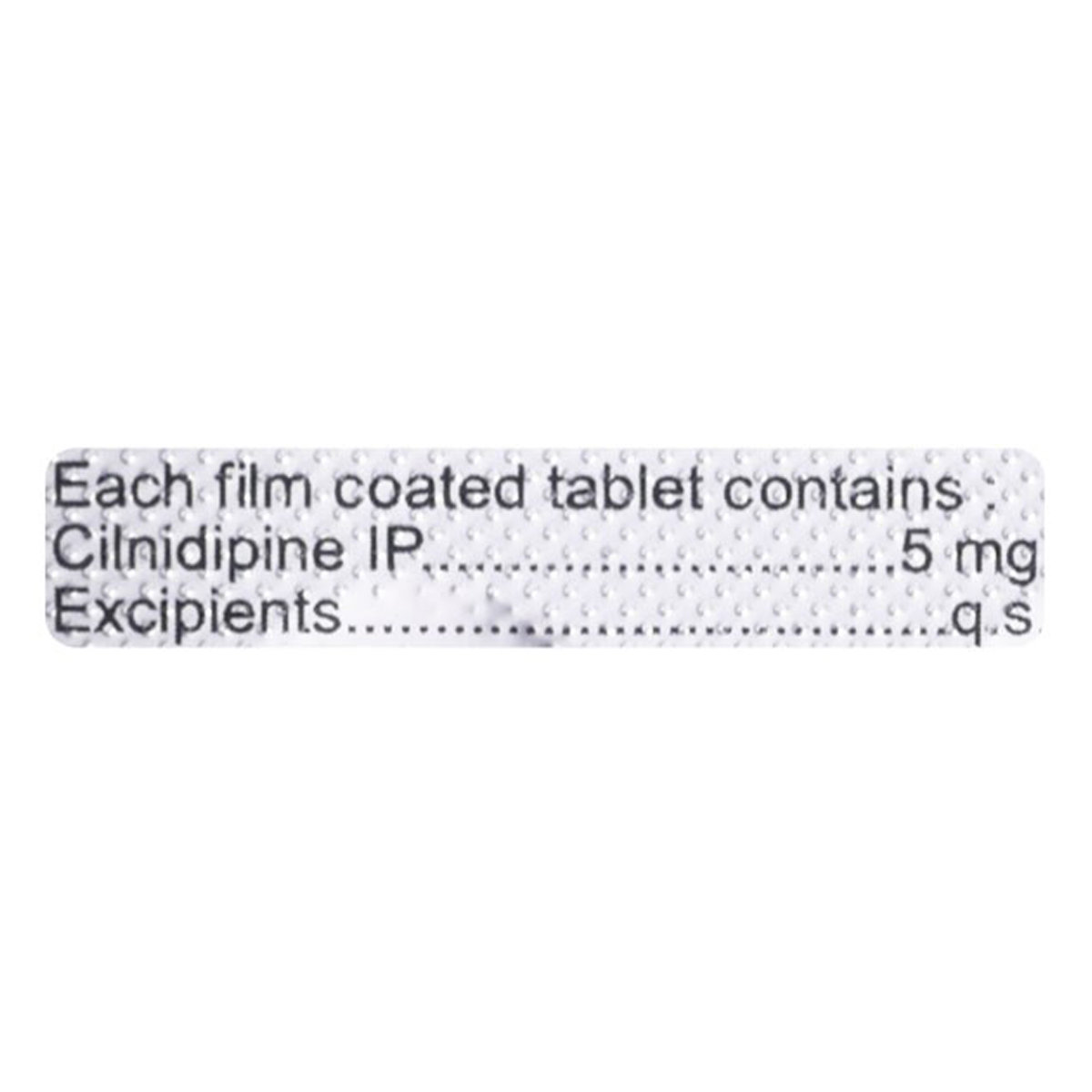 Cilnipine 5 mg Tablet 15's, Pack of 15 TabletS Cilnipine 5 mg Tablet 15's, Pack of 15 TabletS