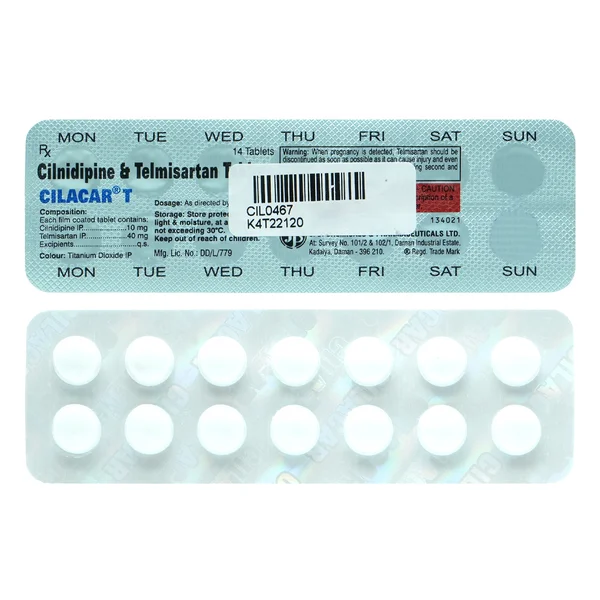 Cilacar T 10 mg/40 mg Tablet 14's