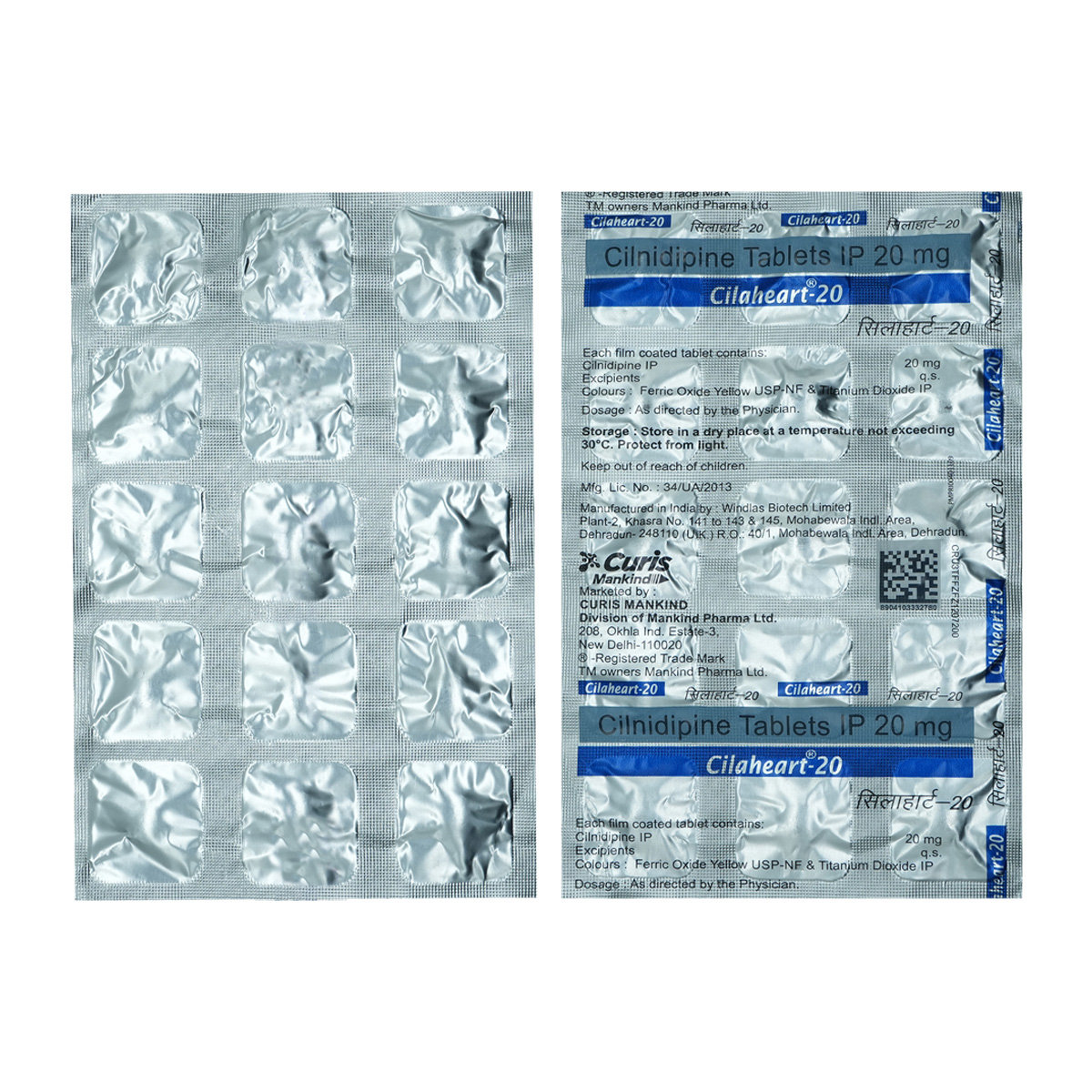 Cilaheart-20 Tablet 15's, Pack of 15 TABLETS Cilaheart-20 Tablet 15's, Pack of 15 TABLETS