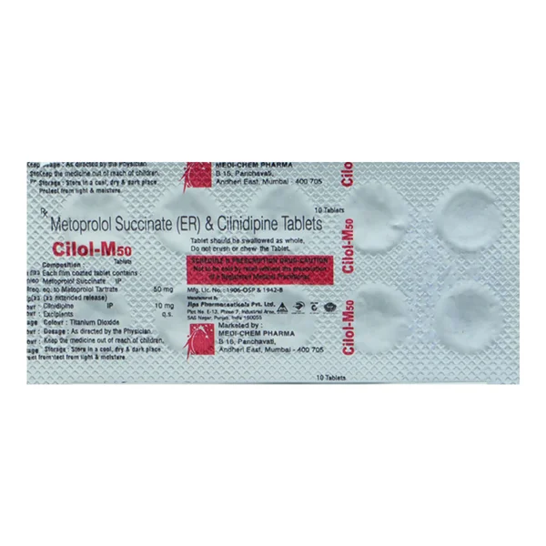 Cilol-M50 Tablet 10's