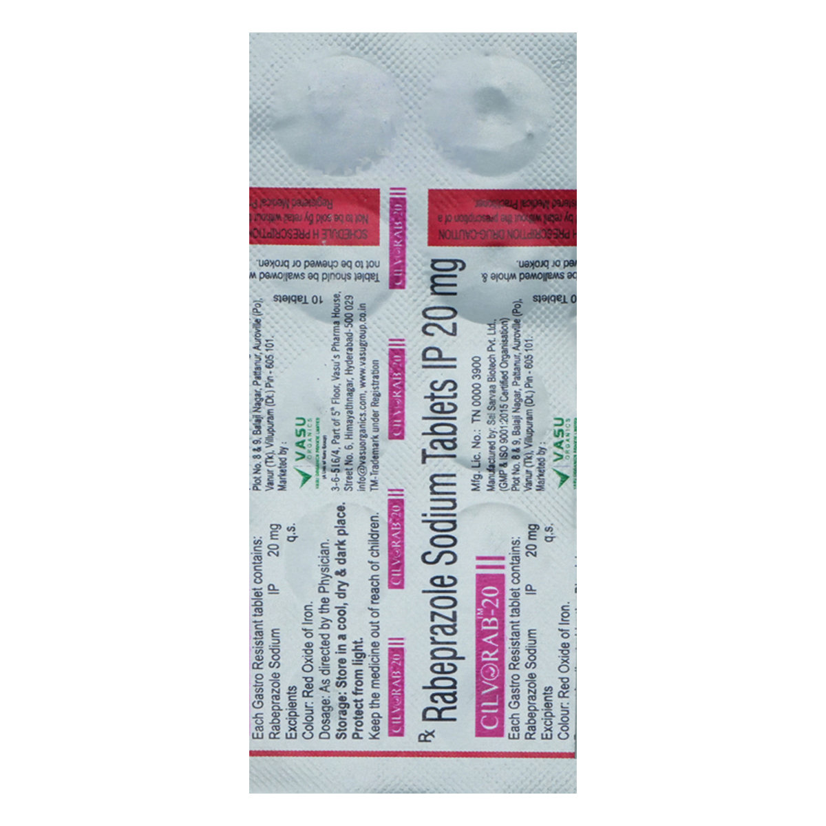 Cilvorab-20 Tablet 10's, Pack of 10 TABLETS Cilvorab-20 Tablet 10's, Pack of 10 TABLETS