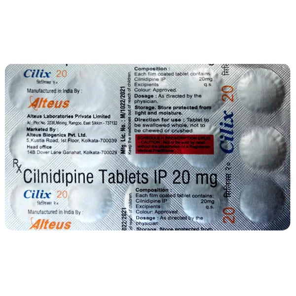 Cilix 20 Tablet 15's