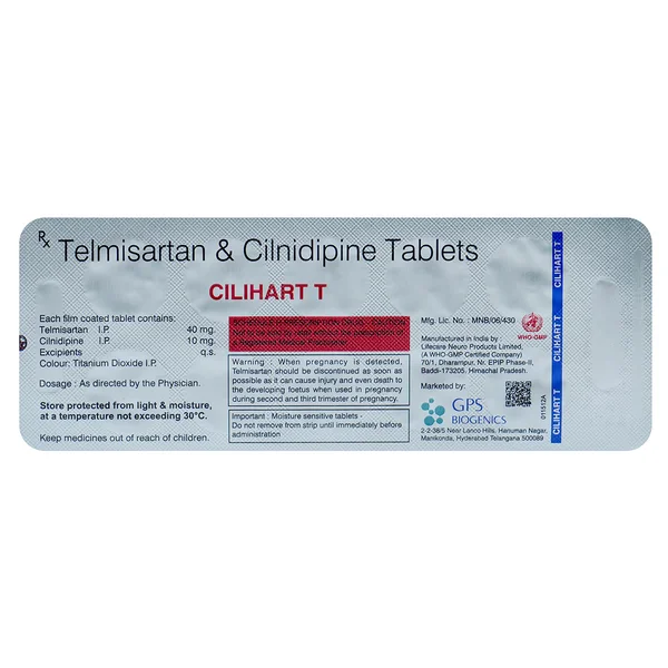 Cilihart T Tablet 10's