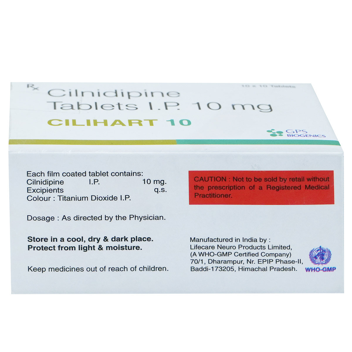 Cilihart 10 Tablet 10's, Pack of 10 TABLETS Cilihart 10 Tablet 10's, Pack of 10 TABLETS