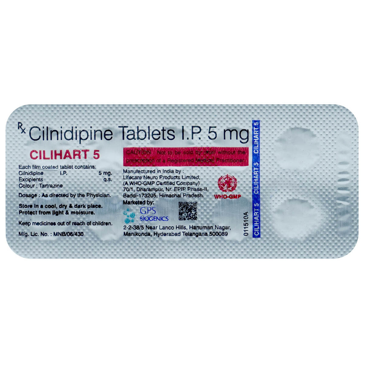 Cilihart 5 Tablet 10's, Pack of 10 TABLETS Cilihart 5 Tablet 10's, Pack of 10 TABLETS