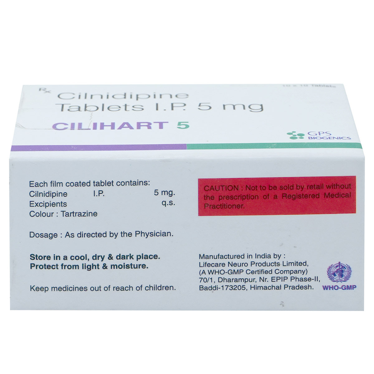 Cilihart 5 Tablet 10's, Pack of 10 TABLETS Cilihart 5 Tablet 10's, Pack of 10 TABLETS