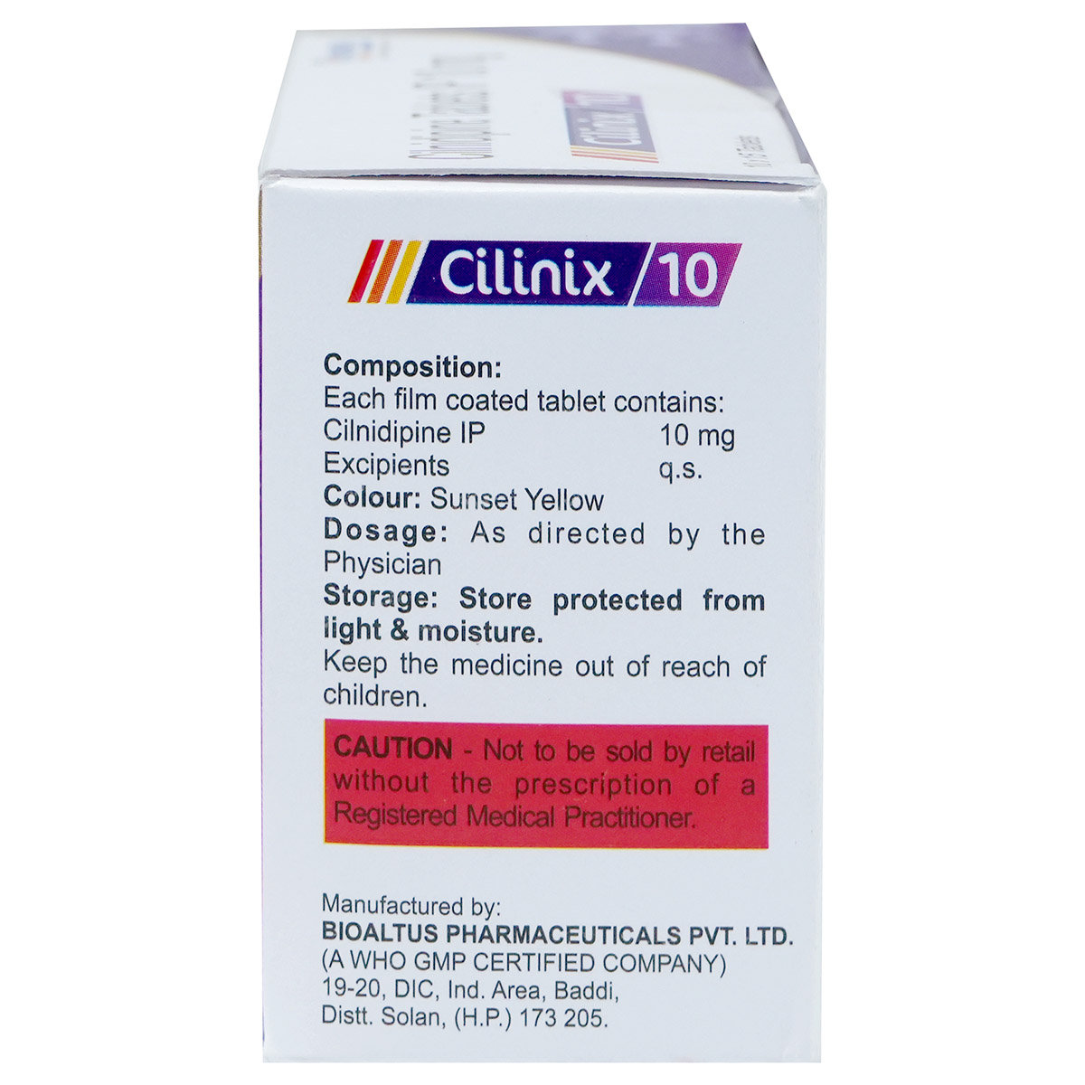 Cilinix 10 Tablet 15's, Pack of 15 TabletS Cilinix 10 Tablet 15's, Pack of 15 TabletS