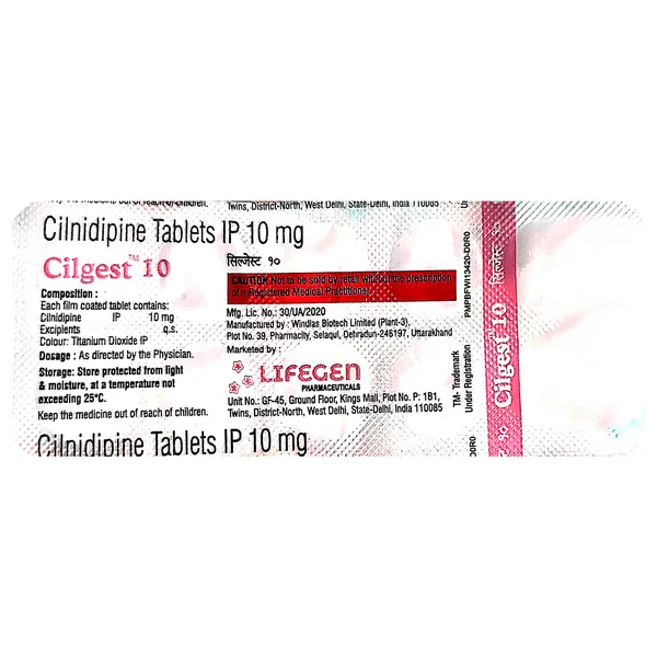 Cilgest 10 Tablet 10's